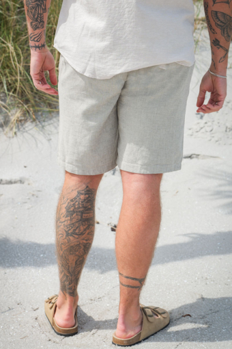 Regular Brody Linen Shorts Vetiver