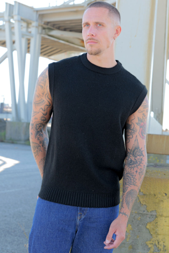 Soho Ollie Knit Vest Black