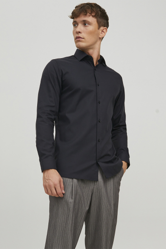 Parker Wrinkle Resistant Shirt LS Black