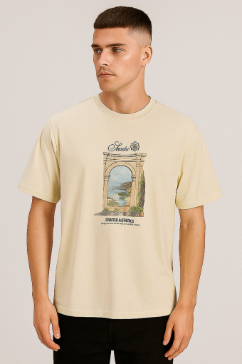 Hydra Front Tee Double Cream