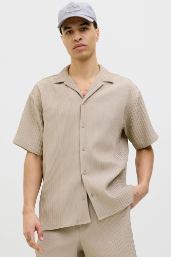 Massimo Resort Shirt SS Oxford Tan