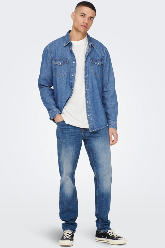 ONSBANE DENIM 3247 SHIRT NOOS Medium Blue Denim
