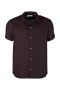 Kronstadt Ayers SS loose Shirt Chocolate Plum