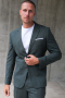 Selected Slim Oasis Linen Blazer Dark Green