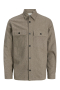 Jack & Jones Rayle Melange Solid LS Overshirt Ermine